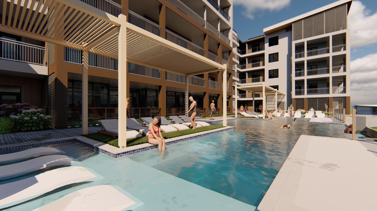 Leander Springs pool and lounge